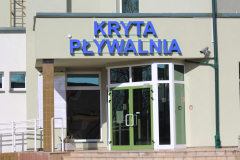 Podświetlane litery blokowe basen w Chrzanowie